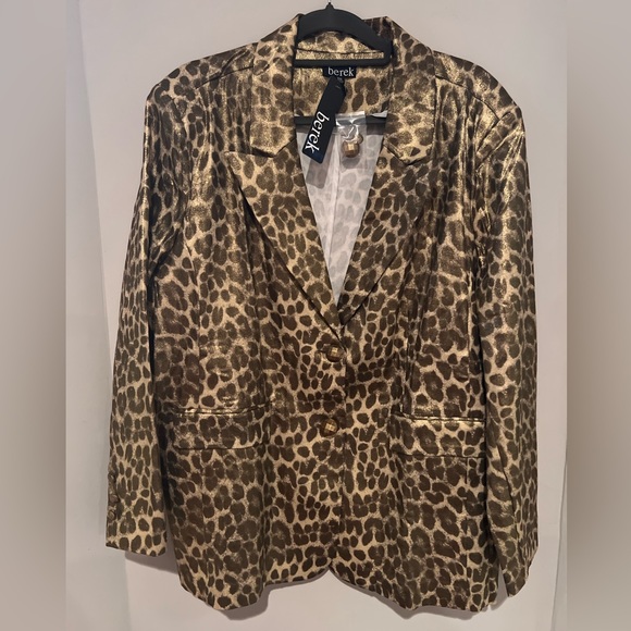 Stunning metallic Women’s coded leopard blazer. - Picture 1 of 5
